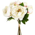 14" REAL TOUCH PEONY BUNDLE X6-WHITE