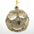4.5" GOLD GLASS BALL ORN STYLE B
