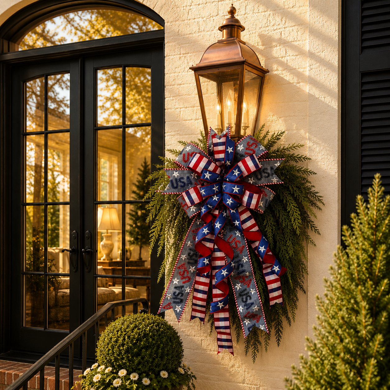 18" X 40" THE ALL AMERICAN DENIM BOW