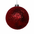 150mm Red Glitter Ball Ornament