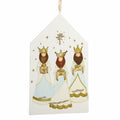 Ornament W/ Glitter Three Kings