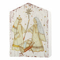 Mdf W/ Glitter Holy Family ORNAMENT