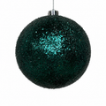 150mm Green Glitter Ball Ornament
