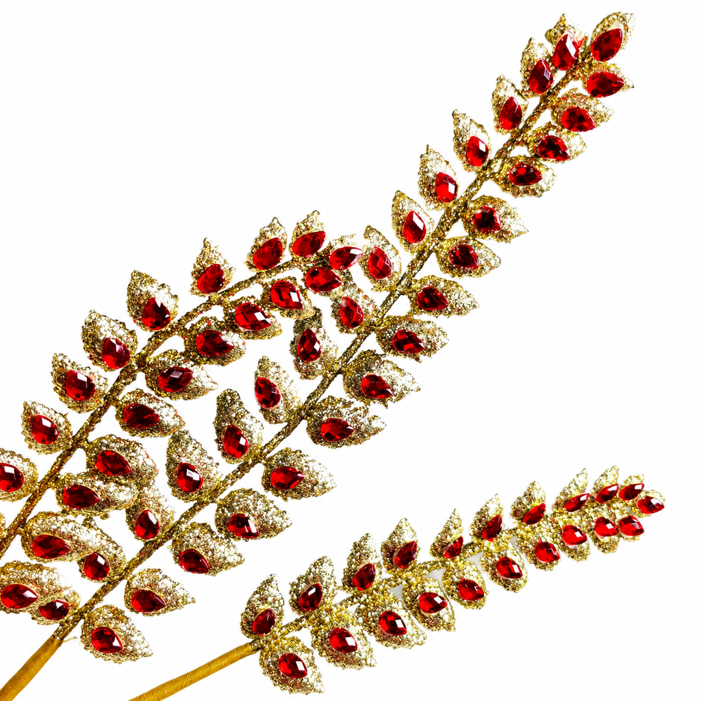 29.5" Red Jewel Spray