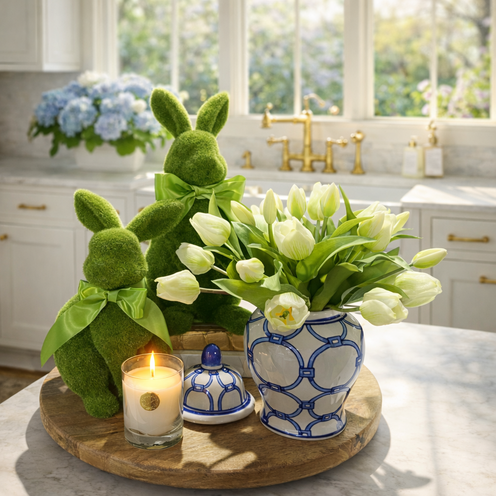 14.5" Blue and White Pattern Ginger Jar (LARGE ONLY)