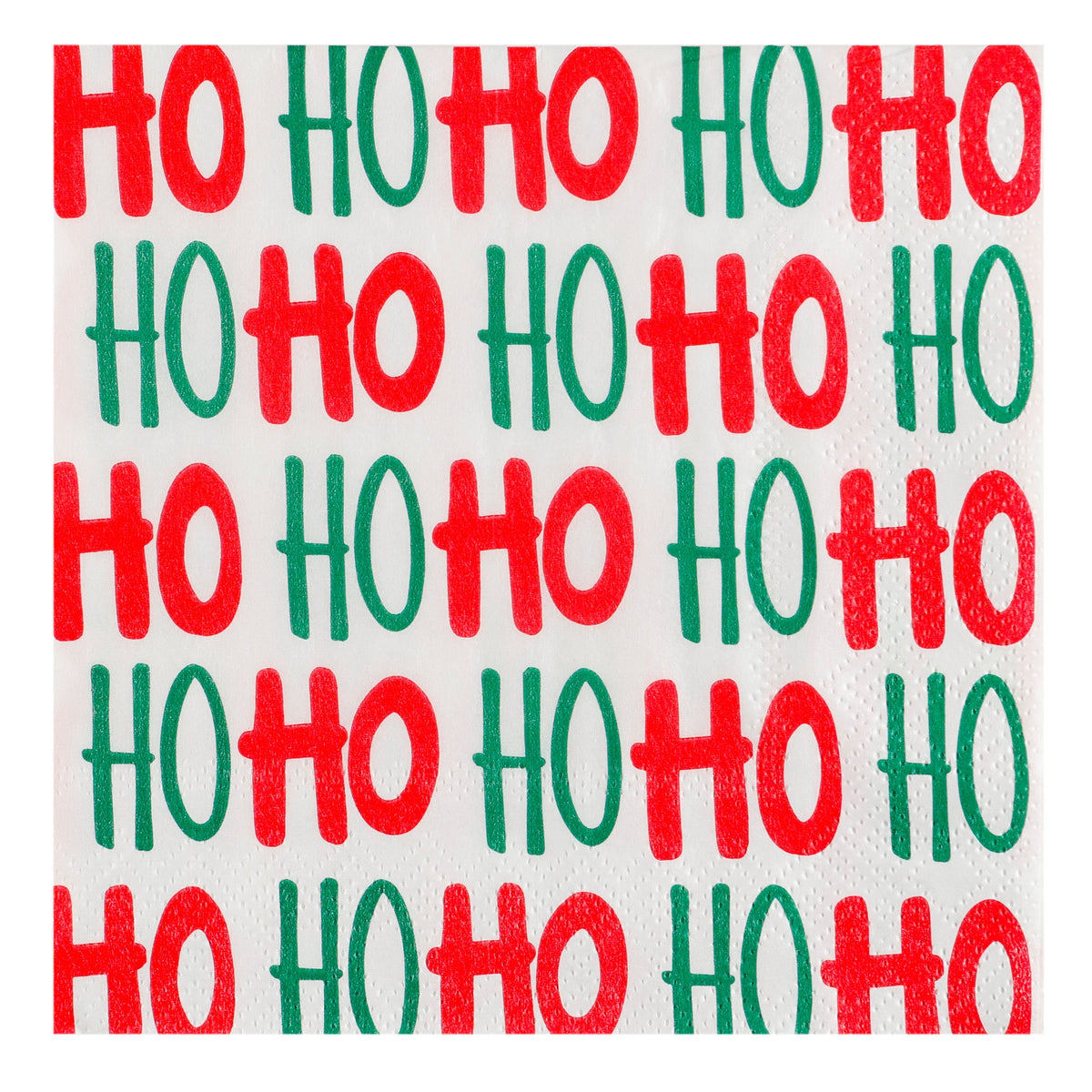 Hohoho Red/Green Beverage Napkin 20 Pieces Per Pkg