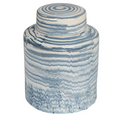 Stoneware Striped Ginger Jar (Each One Will Vary)