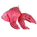 24" Paper Mache Pink Fish (24 X 12 X 15)