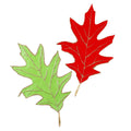 15" PAPER MACHE GREEN FALL LEAF