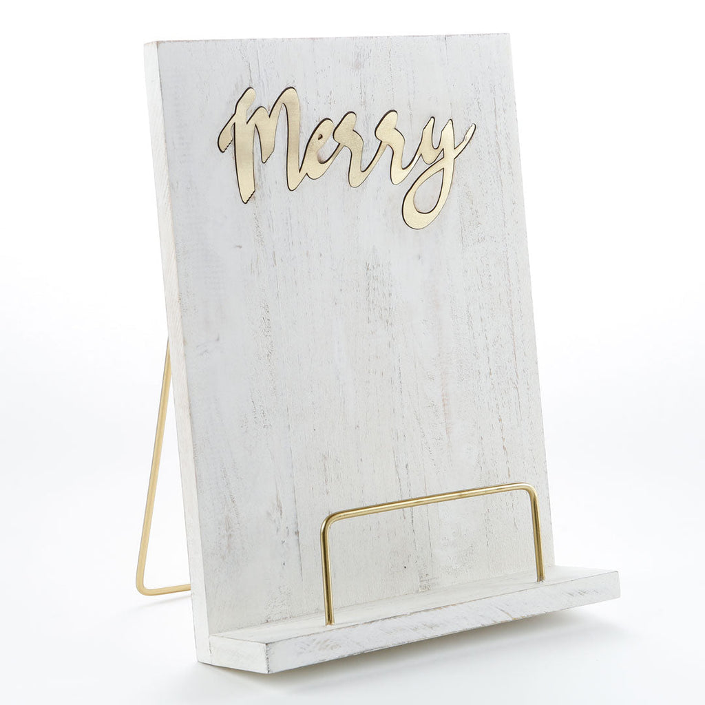 Merry Whitewash Metal Stand