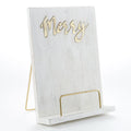 Merry Whitewash Metal Stand