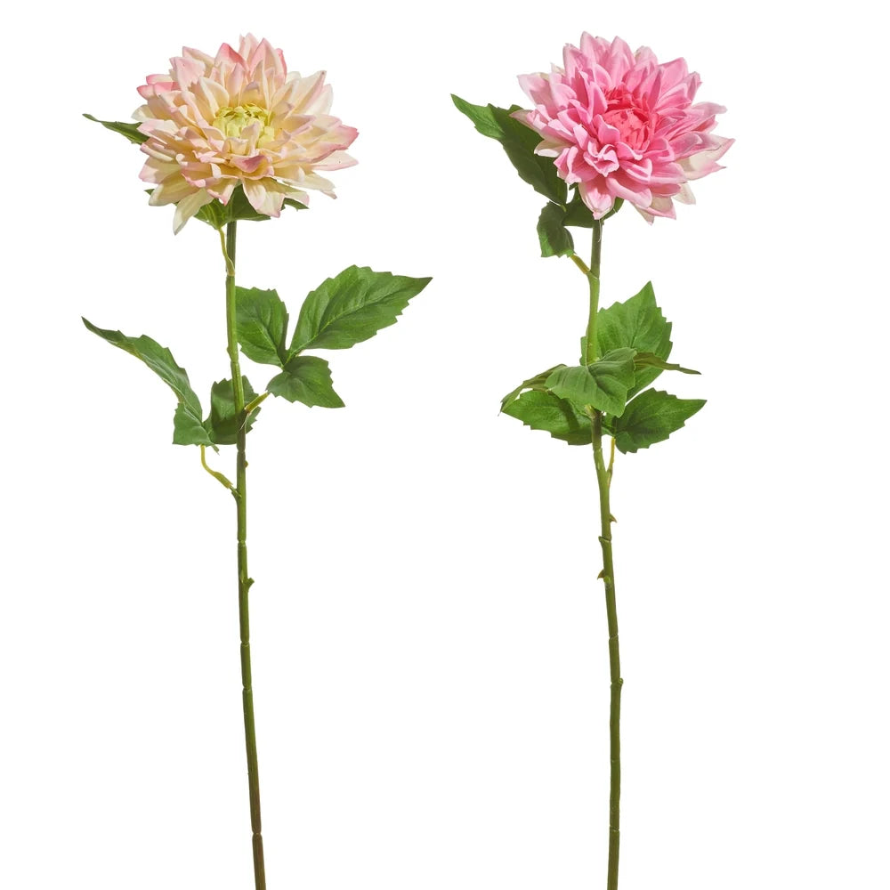 23" Pink Dahlia Stem (PINK/WHITE ONLY)