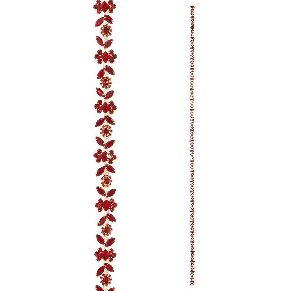 5' Red Jewel Garland