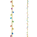 6' Tinsel and Multicolor Ornament Garland