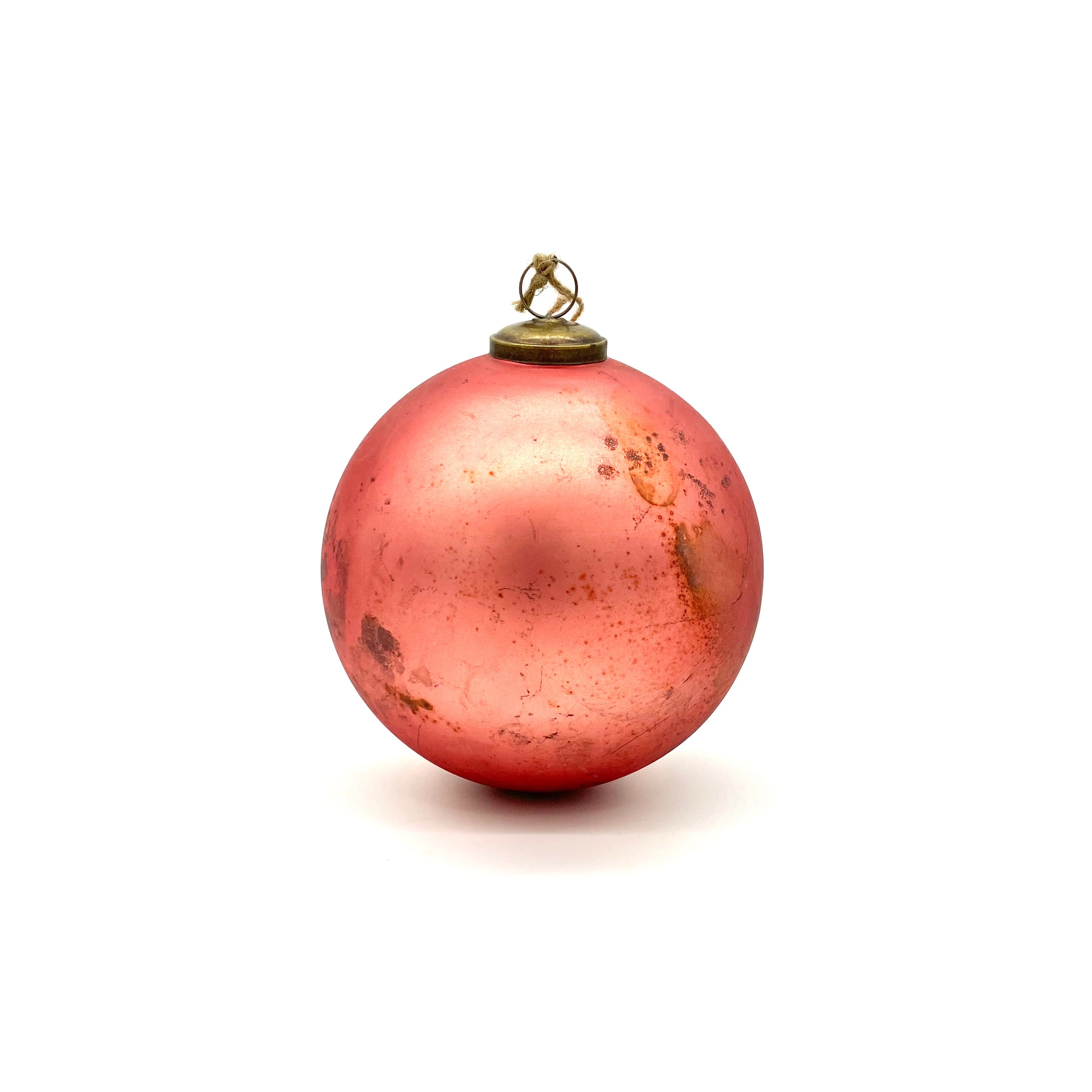150mm Pink Glass Hanging Ball Ornament