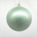 150MM GREEN HANGING ORNAMENT BALL WITH MICA