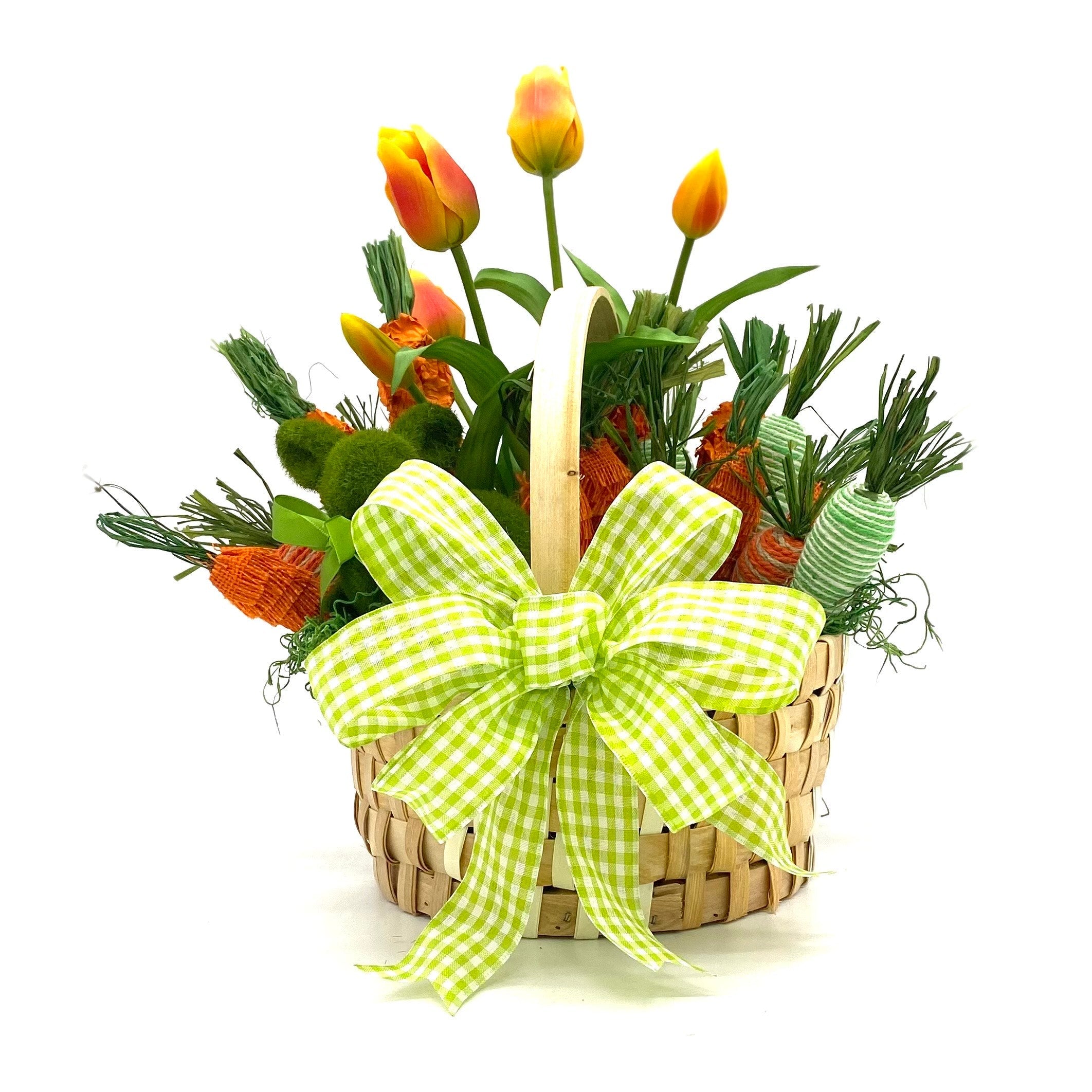 Moss Rabbit Easter Basket