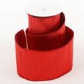 4" X 5 YDS Red Dupion Backed Ribbon