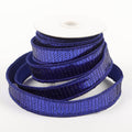 1" X 5 YDS BLUE SEQUINED DUPION BACKED RIBBON