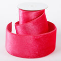 4" X 5 YDS HOT PINK VELVET DUPION BACKED RIBBON
