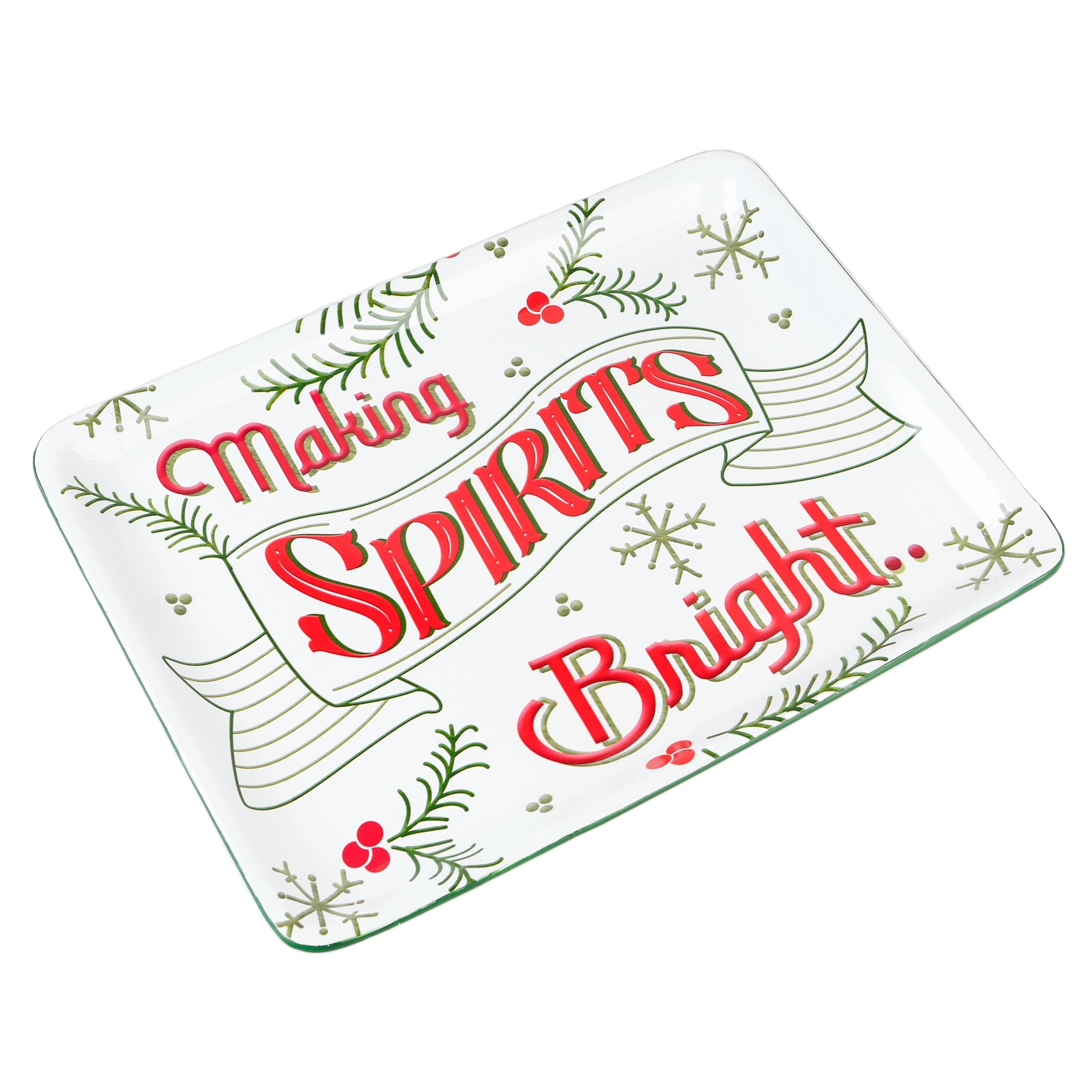 Making Spirits Bright Metal Tray