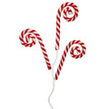 30" GLITTER VELVET STRIPE CANDYCANE X3 SPRAY