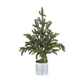 36" Potted Natural Touch Norway Spruce Tree, Green