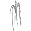 36" SILVER HANGING ICED BRANCH