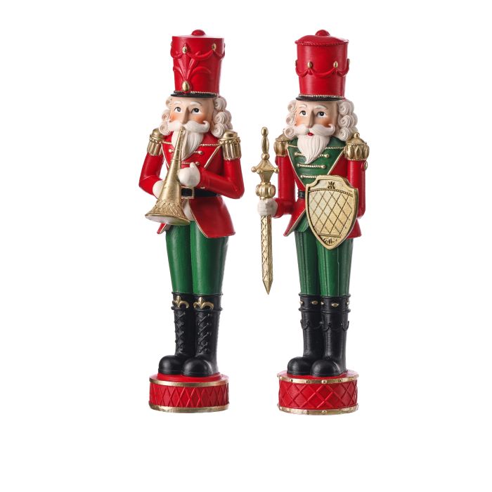 11.5" RESIN FLOCKED TOY SOLDIER (LEFT ONLY)