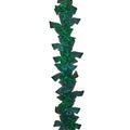 48" VLVT/SEQUIN BOW GARLAND-GRN