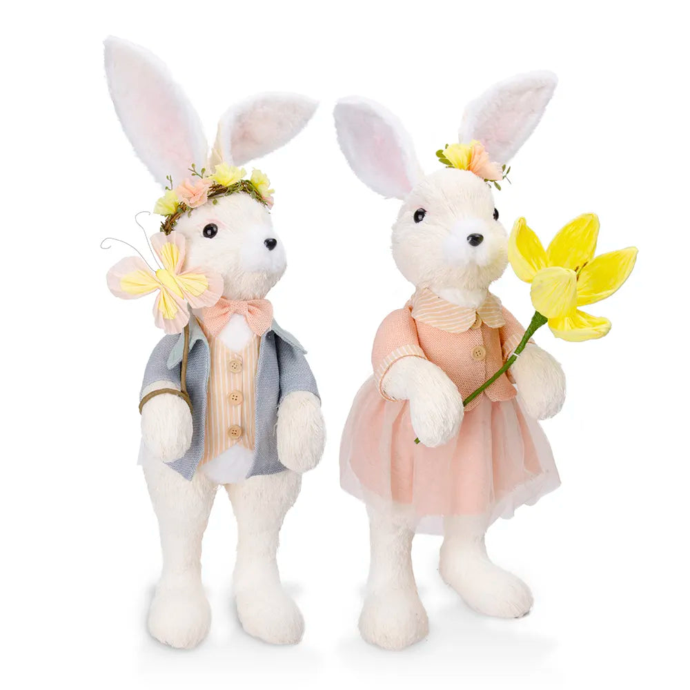 L8.66"W10.63H28.7" -EASTER RABBIT (GIRL ONLY)