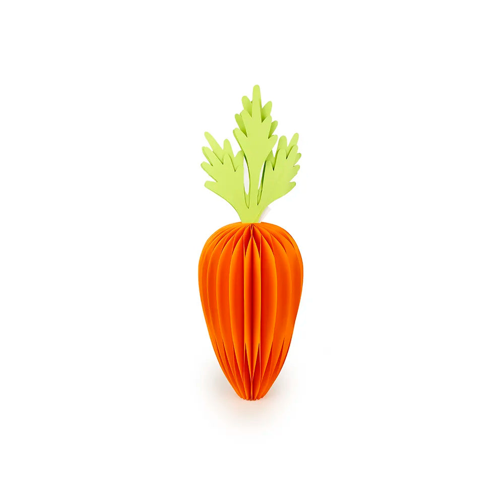 D8''H19''HONEYCOMB PAPER CARROT WITH MAGNETS