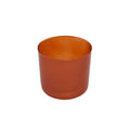 Orange Straight Side Candle Glass-15oz     4" x 3.5"