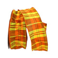 Orange, Green Plaid Ribbon - 4" X 100 Yards