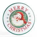 Santa Claus Round Metal Sign