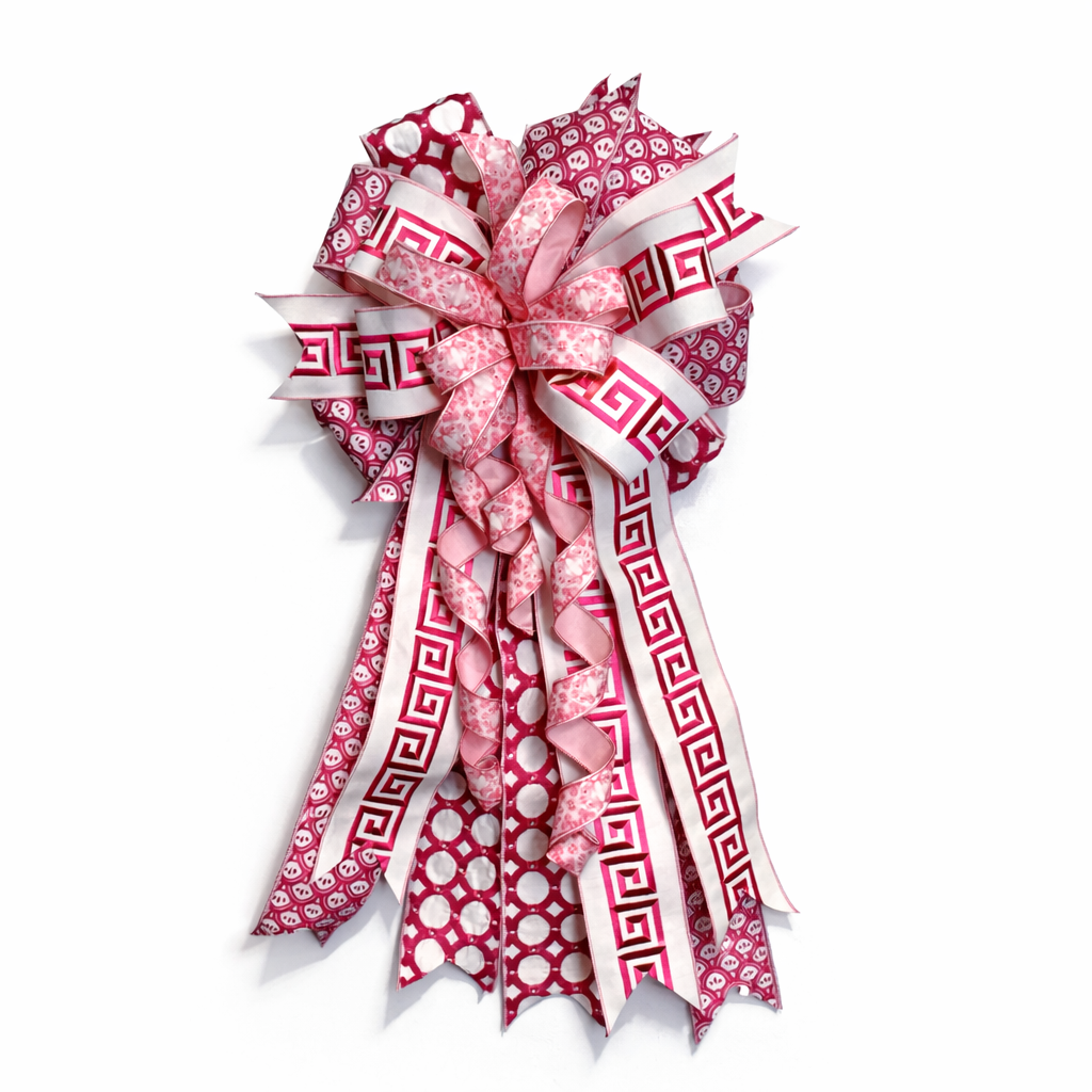 18" X 40" LARGE PINK BOW