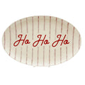 Red/White Ticking Ho Ho Ho Platter