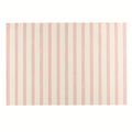 Red Ticking On Cream Placemat