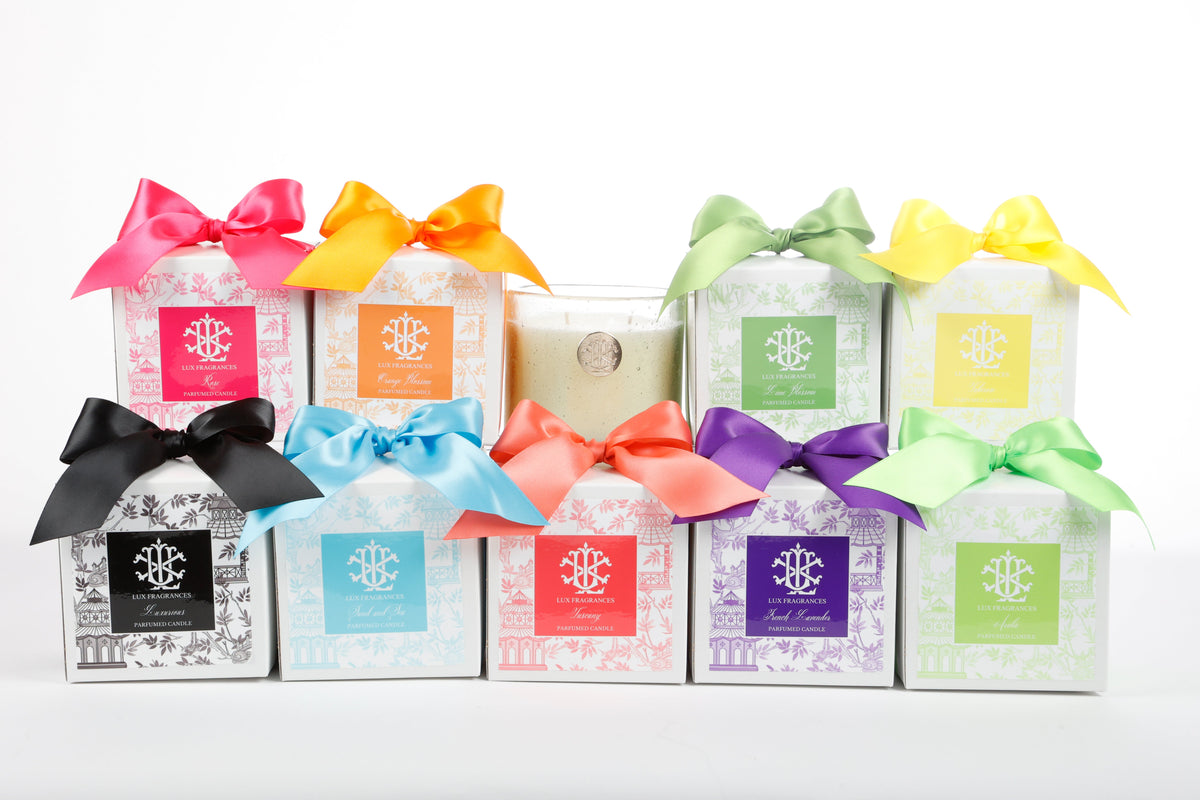 Orange Blossom 13 oz Candle in White Box with Bow
