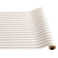 Thanksgiving Story- Brown Triple Stripe On Cream Table Runner..