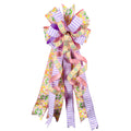 18"W X 40"L YELLOW/LT PURPLE PRE-MADE BOW