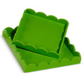 9.5" Green Scalloped Tray (SMALL ONLY)