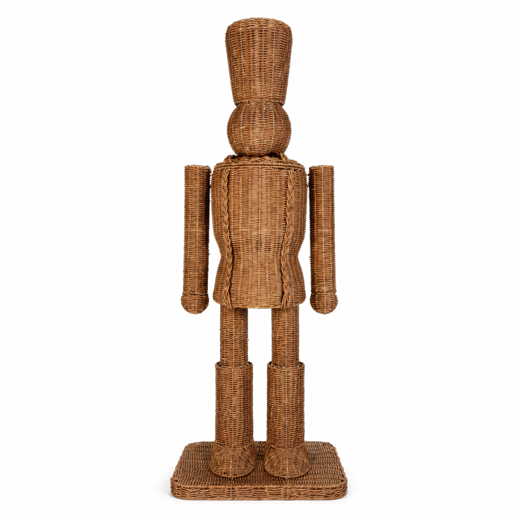 48" POLY-RATTAN WOVEN NUTCRACKER (INDOOR OR OUTDOOR USE) SHIPS 10/1/26