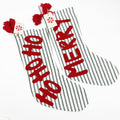 HO HO HO Ticking Stocking With Sentiment