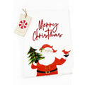 Santa Folk Art Icon Tea Towel