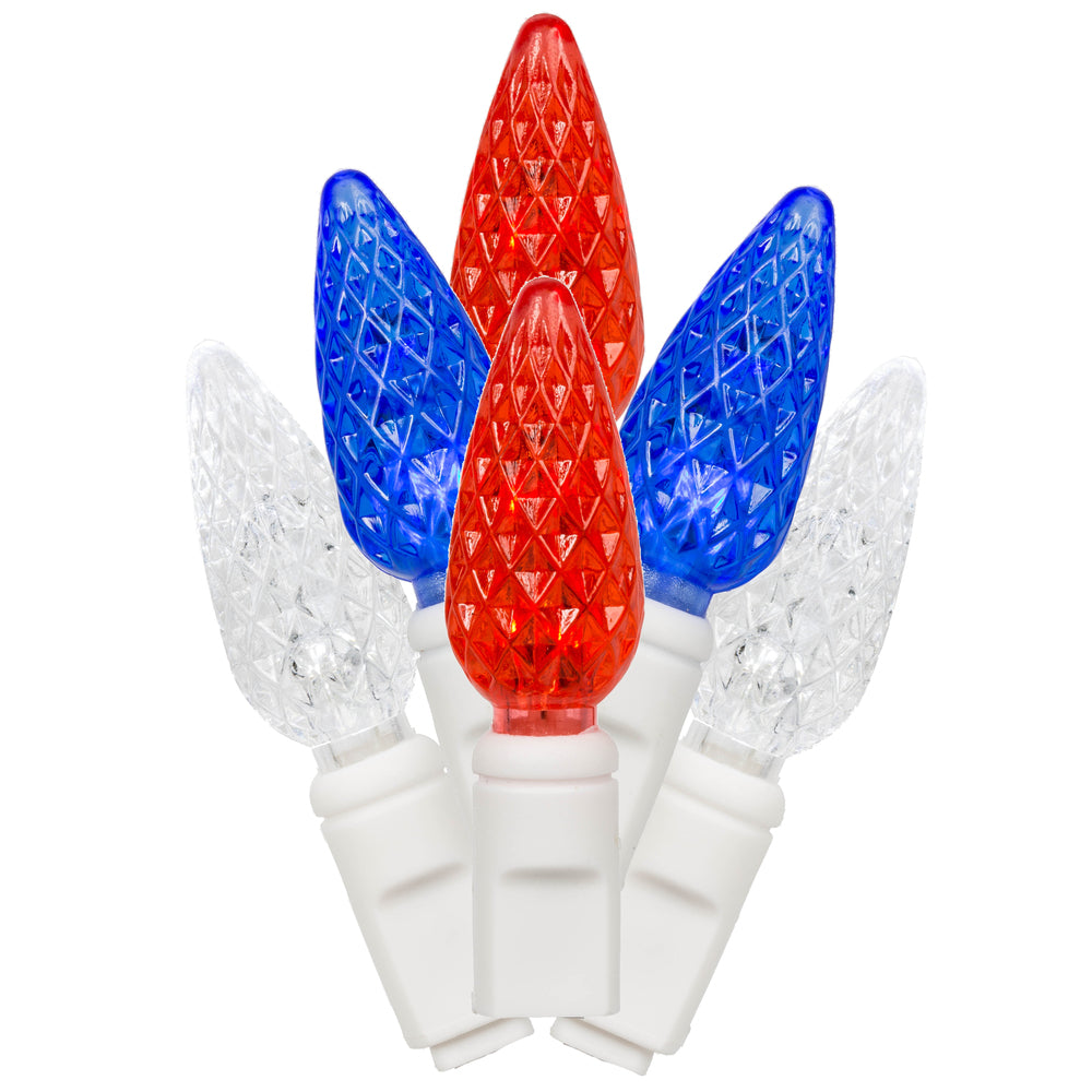 50Lt LED Rd-Wt-Bl/Ww C6 EC Set 6"Sp 25'L
