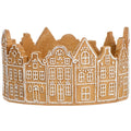 5.5"Hx10.5"D Gingerbread House Bowl