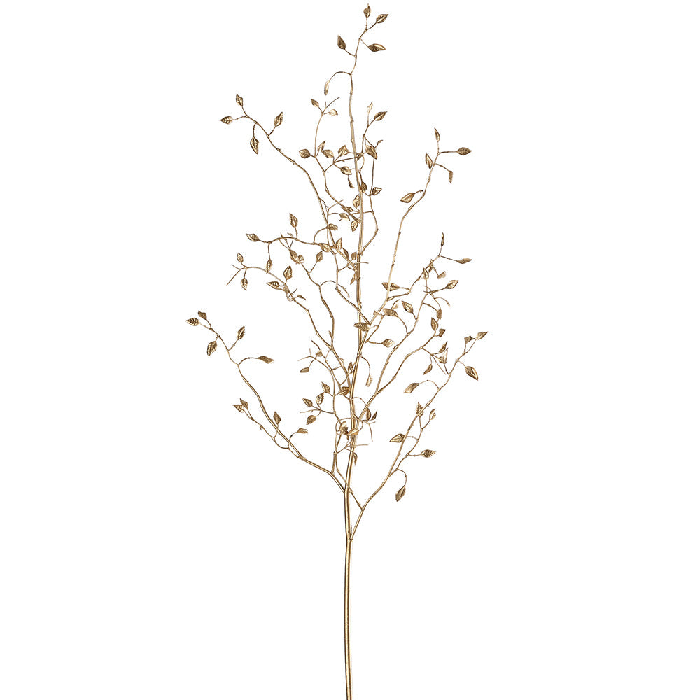 38" Metallic Mini Leaf Spray