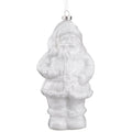 7.5" Glass Santa Ornament