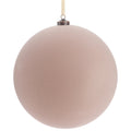12" Flocked Ball Ornament